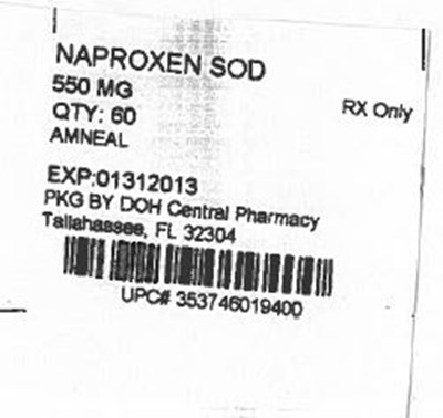 Label Image For 550mg (Naproxen Sod 550mg)